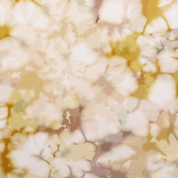 Tissu jersey de coton batik, ocre