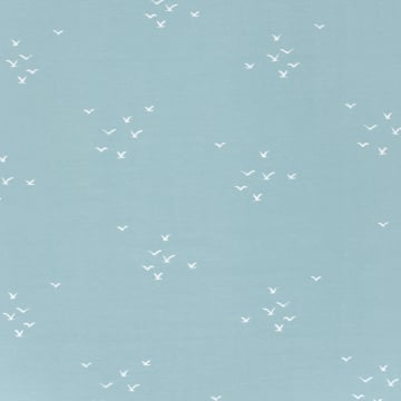 Baumwolljersey Bird Flight, hellblau