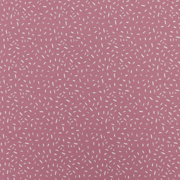 Katoenjersey confetti, oudroze