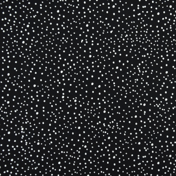 Katoenjersey flying dots, zwart