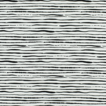 Baumwolljersey Irregular Stripes, weiss