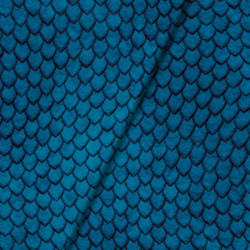 Baumwolljersey Malomi Panel Drachenhaut blau 150 x 70 cm