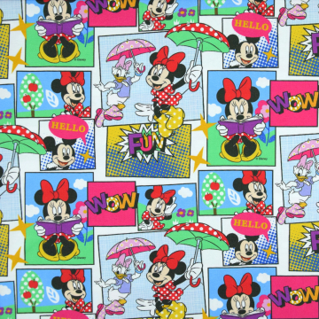 Baumwolljersey Minnie Mouse Comic, multicolor