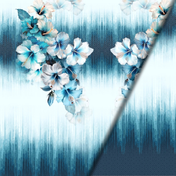 Katoenjersey Paneel Big Tropical Floral 150 x 140 cm