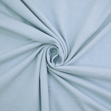Tissu jersey de coton Fleurs Daisies, blue clair