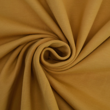 Baumwolljersey uni, goldgelb