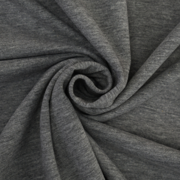 Cotton jersey plain, light grey-melange