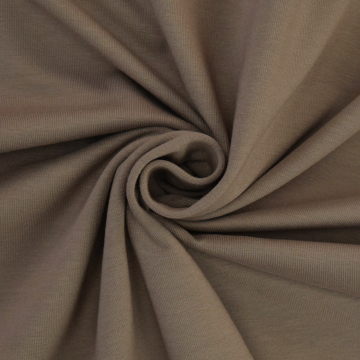 Baumwolljersey uni, helltaupe