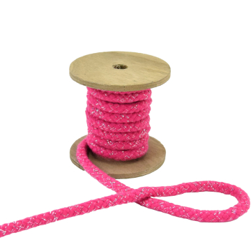 Cordon de serrage Lurex 1cm/ cordon sweat, rose fuchsia