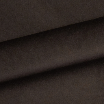 Tissu velours de coton, uni marron foncé