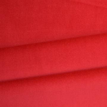 Katoenfluweel uni rood