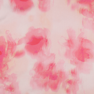 Tissu satin de coton Fleurs Floating Flowers, rose millennial