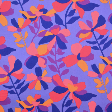 Tissu satin de coton Nerida Hansen Cloverdale, lilas foncé