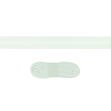 Katoenen biasband Uni, 3m stuk, wit