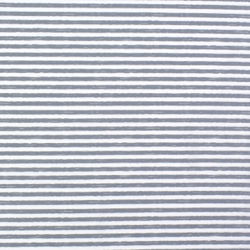 Baumwollstoff Cretonne Streifen, grau