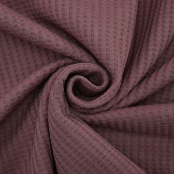 Tissu jersey de coton gaufré, mauve
