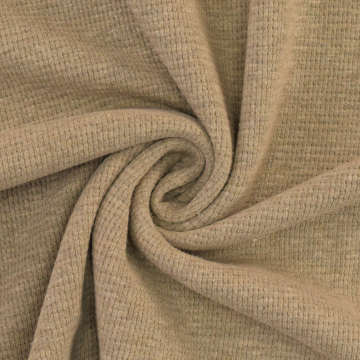 Tissu jersey coton gaufré Lilli, beige foncé