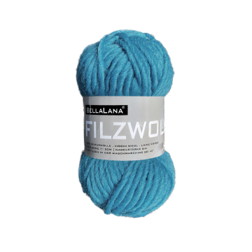 Pelote de laine à feutrer laine vierge BellaLana, 50g, turquoise