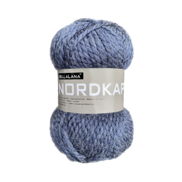 Pelote de laine & polyacrylique BellaLana Nordkap 100g, bleu