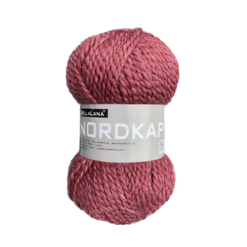 Pelote de laine & polyacrylique BellaLana Nordkap 100g, bordeaux