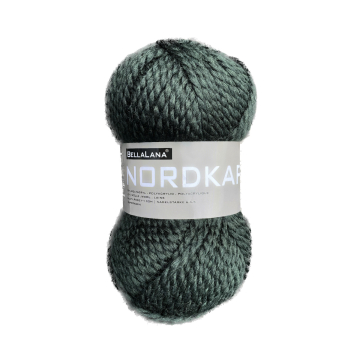 Pelote de laine & polyacrylique BellaLana Nordkap 100g, vert foncé