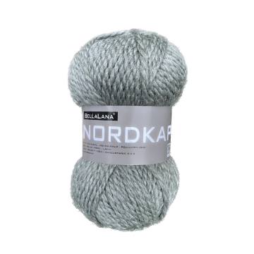 Pelote de laine & polyacrylique BellaLana Nordkap 100g, gris clair
