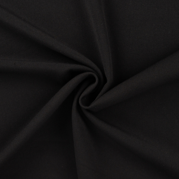 Gabardine Bi-elastisch uni, zwart