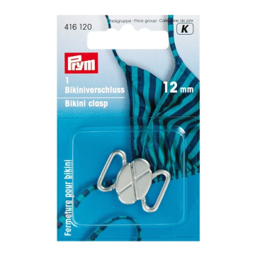 Bikini- en ceintuursluiting ST klaverblad 12mm zil