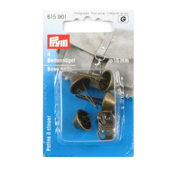 Bodemnagels voor tassen Ø 15 mm oudm.