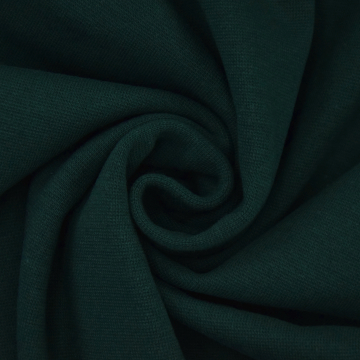Tissu bord-côte jersey tubulaire lisse, vert foncé