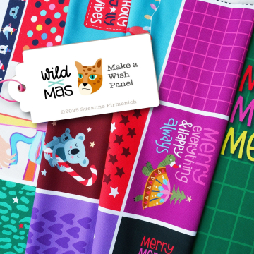 Toile canvas panneau bio Albstoffe Hamburger Liebe Wild X Mas Make a Wish