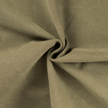 Waxed water-repellent canvas, army green