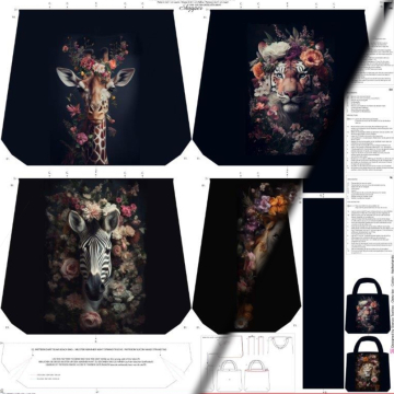 Canvas Taschenpanel Gorgeous Wildlife 125 x 150 cm