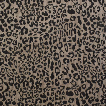 Corduroy stof luipaard, taupe