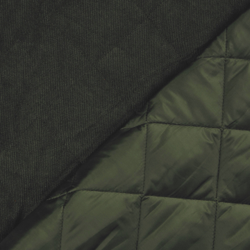 Quilted corduroy fabric, dark green