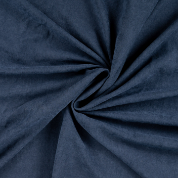 Cupro satijn donkerblauw
