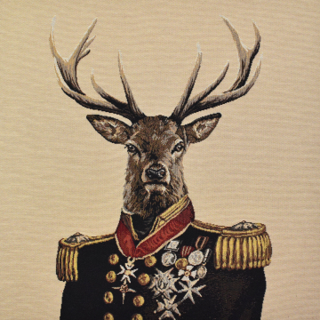 Dekostoff Gobelinstoff Admiral Deer Panel, 46 x 46 cm