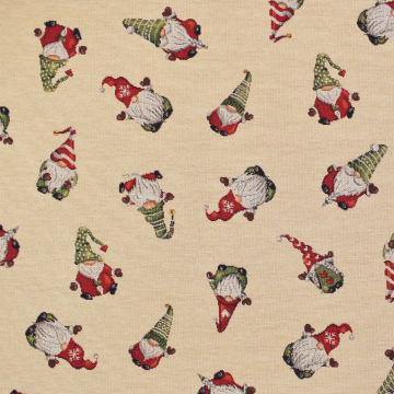 Tissu déco gobelin Gnomes