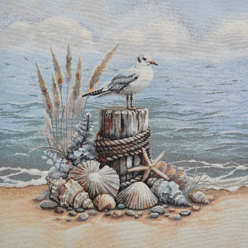 Dekostoff Gobelinstoff Panel Möwe, 46 x 46 cm