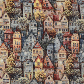 Dekostoff Gobelinstoff Royal Resident House, multicolor