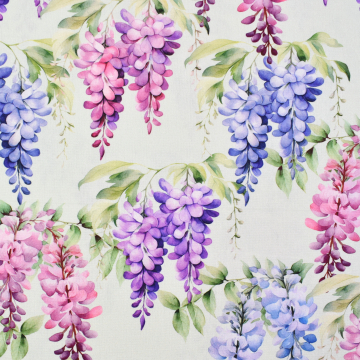 Decoration fabric half panama Wisteria, naturel