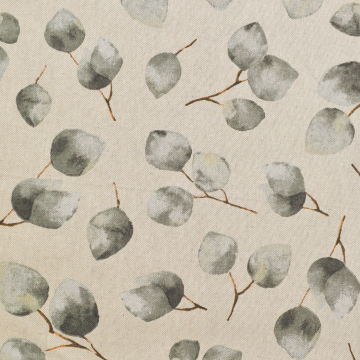 Tissu déco semi panama Eucalyptus, naturel