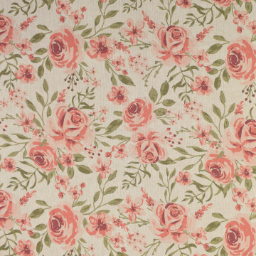 Decoratiestof half panama rozen, beige