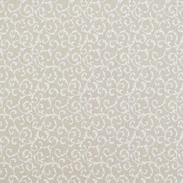 Decoratiestof half panama Tendrils, beige