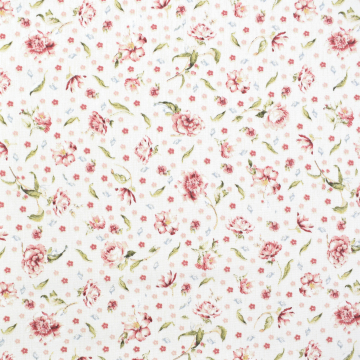 Decoratiestof Ottoman Blossom Rain, gebroken wit