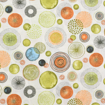 Decoratiestof Ottoman Circle Style, groen