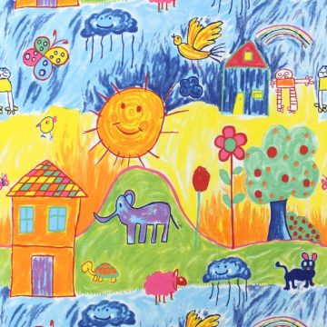 Dekostoff Ottoman Colorful Days, multicolor
