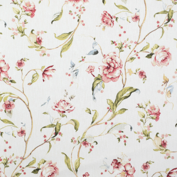 Decoratiestof Ottoman Flower Garland, crèmekleurig