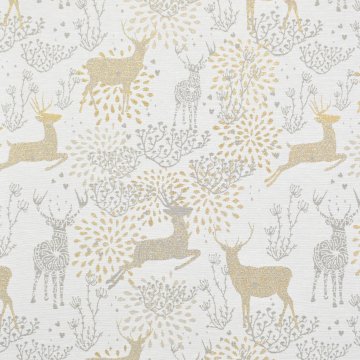 Decoratiestof Ottoman Golden Reindeer, beige