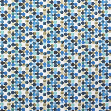 Decoratiestof Ottoman Little Dots, blauw